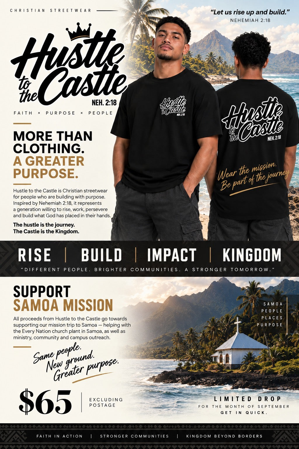 HUSTLE TO THE CASTLE (T-SHIRT)